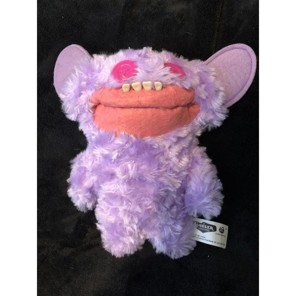 Fuggler Plush Budgie Funny Ugly Monster Rabid Rabbit Purple Button Eye